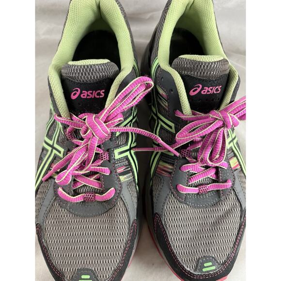 ASICS Gel Venture 5 Athletic Shoes Womens US Size 9.5 Bright Neon Trail Running - Picture 3 of 8